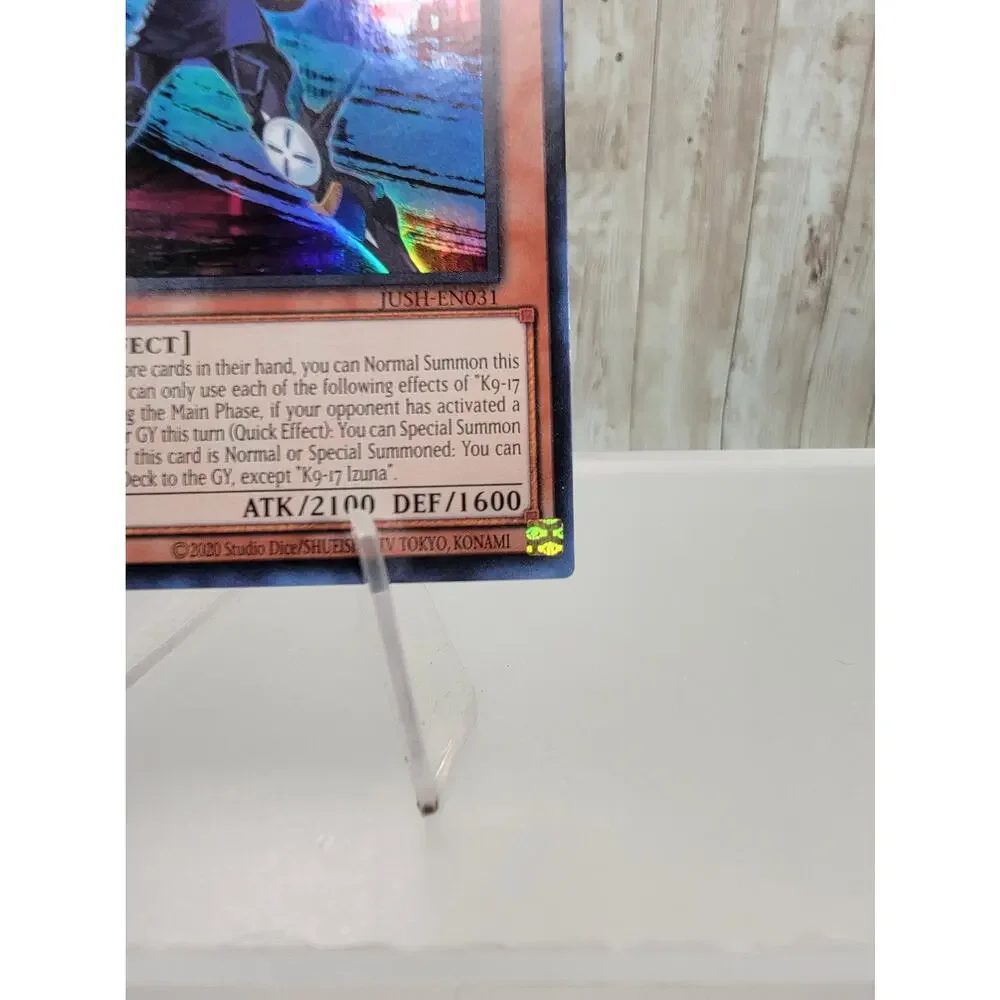 Yu-Gi-Oh! JUSH EN031 K9 17 Izuna English 1st Edition Ultra Rare Justice Hunters